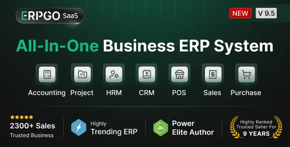 ERPGo SaaS v9.5 – All-In-One Business ERP System - nulled