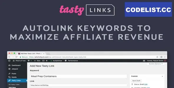 Tasty Links v1.5.4 - Autolink Keywords