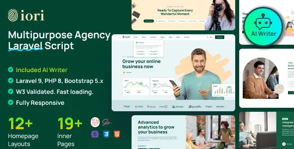 Iori v1.11.0 - Business Website for Company, Agency, Startup with AI writer tool & shopping cart - n