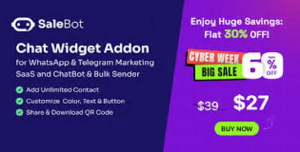 SaleBot Chat Widget Addon