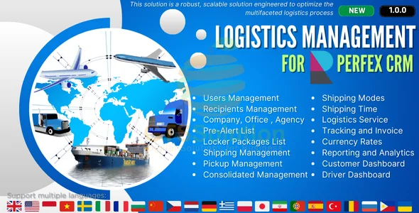 Logistics Management module for Perfex CRM v1.0.0