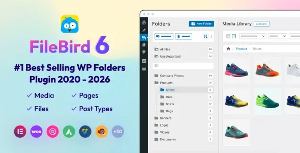 FileBird v6.5.3 - WordPress Media Library Folders