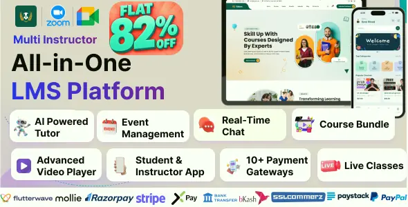 EduEx v1.3.0 - The Ultimate Learning Management System (LMS) with Flutter Mobile App