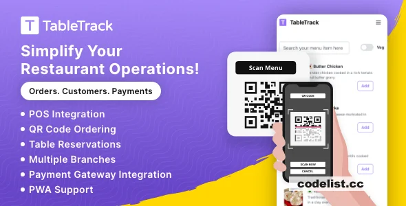 TableTrack - The Complete SaaS Restaurant Management Solution - nulled