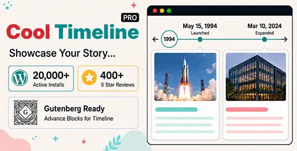 Cool Timeline Pro v6.1.3 - WordPress Timeline Plugin
