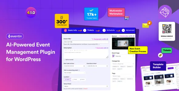 WP Eventin v4.1.6 - Events Manager & Tickets Selling Plugin for WooCommerce