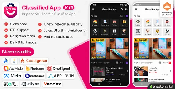Buy and Sell Android Classified App v15.0