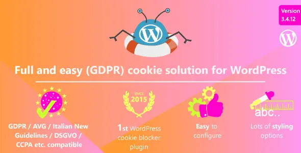 WeePie Cookie Allow v3.4.12 - Easy & Complete Cookie Consent