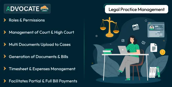 AdvocateGo SaaS v4.3 - Legal Practice Management - nulled