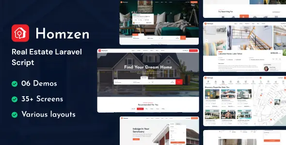 Homzen v1.3.6 - Laravel Real Estate Agency Portal Multilingual - nulled