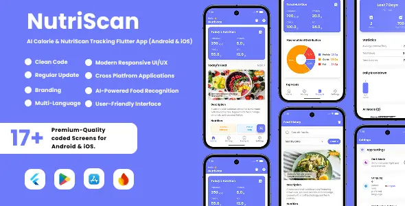 NutriScan – AI Food Nutrition Analysis Flutter App for Android & iOS