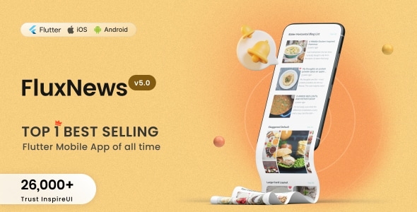 FluxNews - Flutter mobile app for Wordpress 5.2.0