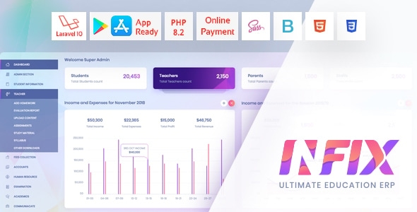 InfixEdu School - School Management System Software v9.0.1