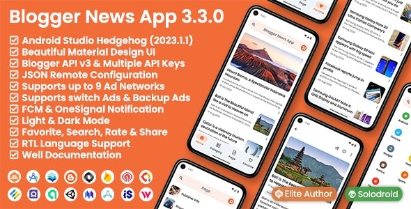 Blogger News App - Blogger API v3 v3.0.0