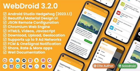 WebDroid - Android WebView App v3.0.0