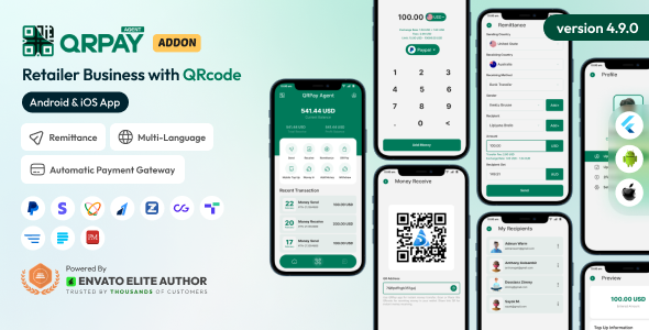 QRPay Agent - Retailer Business with QR Code Android and iOS App v4.9.0