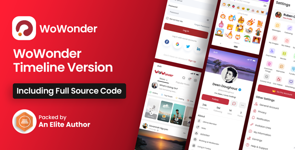 Mobile Native Social Timeline Applications - For WoWonder Social PHP Script v6.0