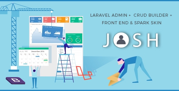 Josh - Laravel Admin Template + Front End + CRUD v11.0