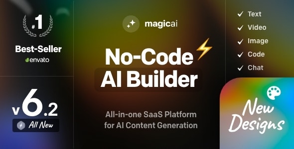 MagicAI - OpenAI Content, Text, Image, Video, Chat, Voice, and Code Generator as SaaS v2.0.8