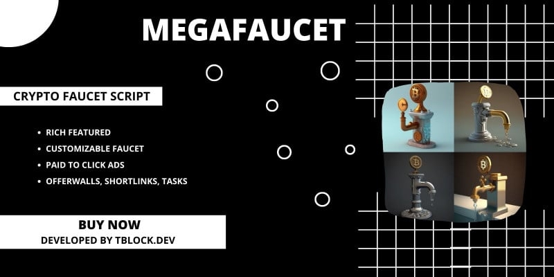 MegaFaucet - Crypto Faucet Script v1.1.0