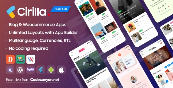 Cirilla - Multipurpose Flutter App For Wordpress & Woocommerce v4.2.7