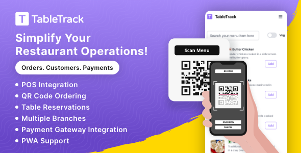 TableTrack - The Complete SaaS Restaurant Management Solution v1.2.35