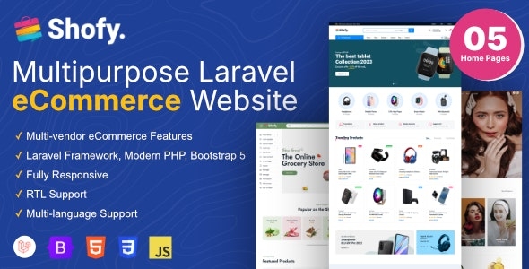 Shofy - eCommerce & Multivendor Marketplace Laravel Platform v1.2.1