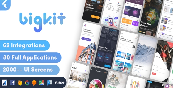 Flutter Biggest Kits and Flutter Big Materials - Flutter UI kit Flutter v3.0