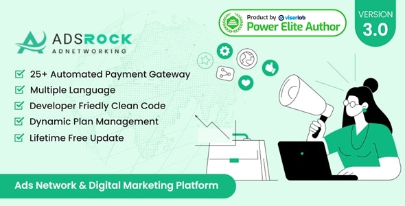 AdsRock - Ads Network & Digital Marketing Platform v3.0