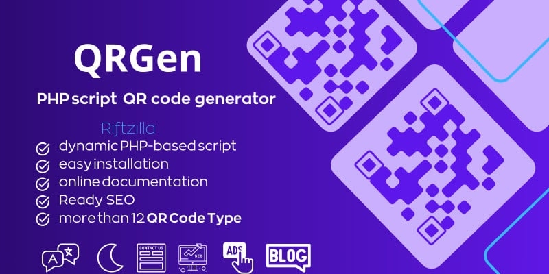 QRGen - Powerful PHP QR Code Generation Script v1.0