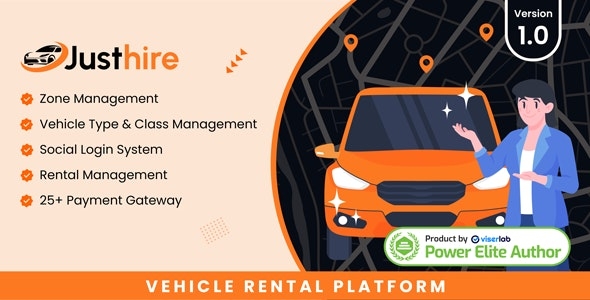 Justhire - Vehicle Rental Platform v1.0