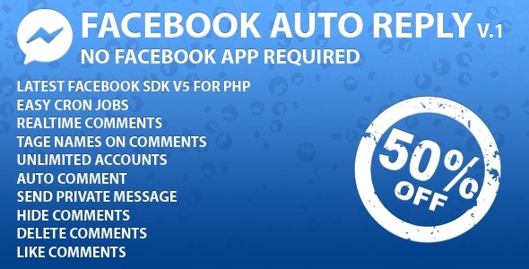 Facebook Auto Reply (SAAS Ready) v2.0.1