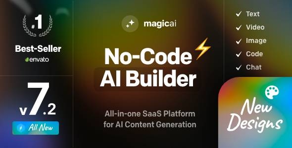 MagicAI - OpenAI Content, Text, Image, Video, Chat, Voice, and Code Generator as SaaS v7.2