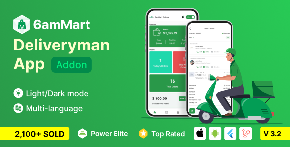 6amMart - Delivery Man App v3.2