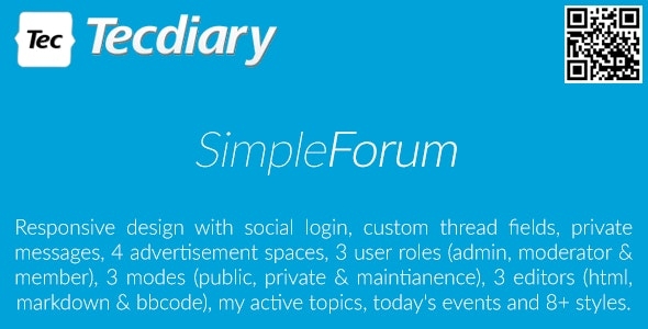 Simple Forum - Responsive Bulletin Board v2.0.0