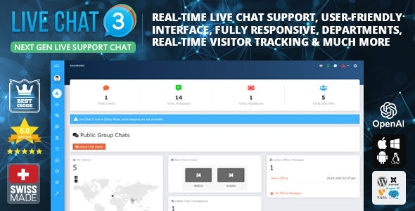 Live Support Chat - Live Chat 3 v5.1
