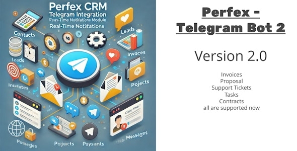 Perfex CRM and TelegramBot Notification Module nulled