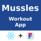 Workout Apps | UI Kit | React Native | Figma (FREE) | Mussles v1.1