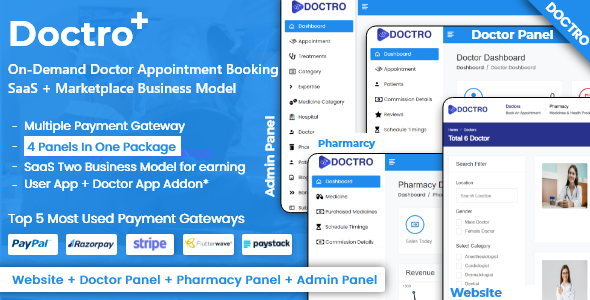 On-Demand Doctor Appointment Booking SaaS Marketplace Business Model v10.0.0