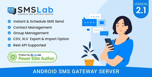 SMSLab - Android Based SMS Gateway Server v2.1