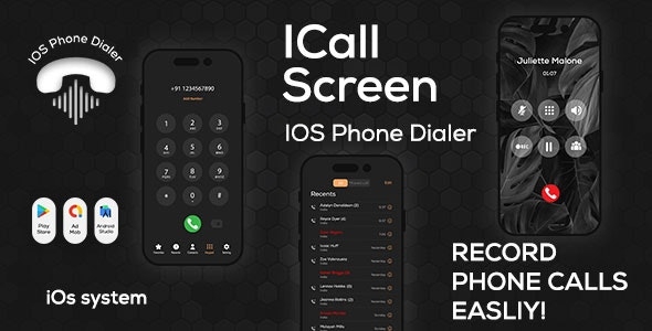 iCall OS16 - Color Phone Flash - iPhone Style Call - iCallScreen Dialer - iCall Dialer Screen v1.0.0