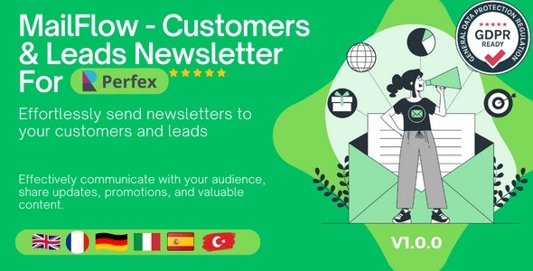 MailFlow - Customers & Leads Newsletter For Perfex CRM v1.1.0