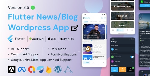 NewsPro - Blog/News/Article App For Wordpress v3.5