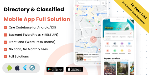 Listar FluxPro – Directory & Classified Mobile App Full Solution v1.3.5