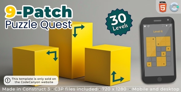 9-Patch Puzzle Quest - HTML5 Puzzle game v1.0