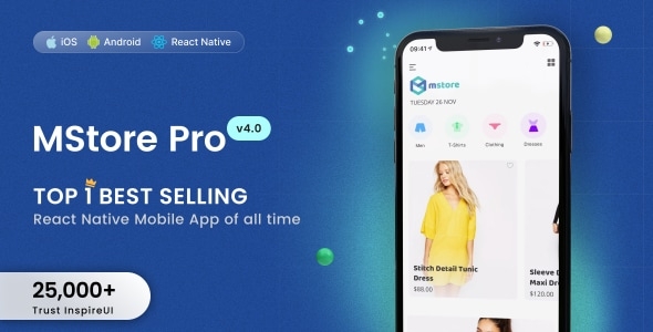 MStore Pro - Complete React Native template for e-commerce v5.1.0