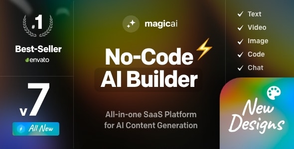 MagicAI - OpenAI Content, Text, Image, Video, Chat, Voice, and Code Generator as SaaS v7.1