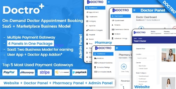 On-Demand Doctor Appointment Booking SaaS Marketplace Business Model v8.1.0