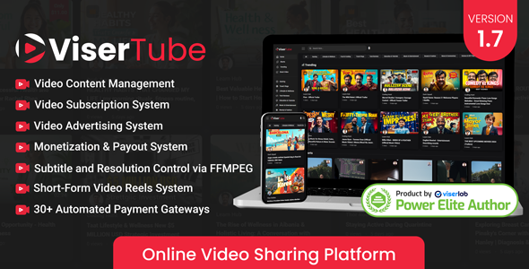 ViserTube - Online Video Sharing Platform v1.7