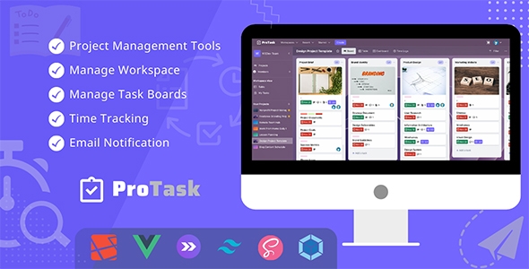 ProTask - A project management tool | time tracker | task manager | agile tool | teamwork v1.5.5